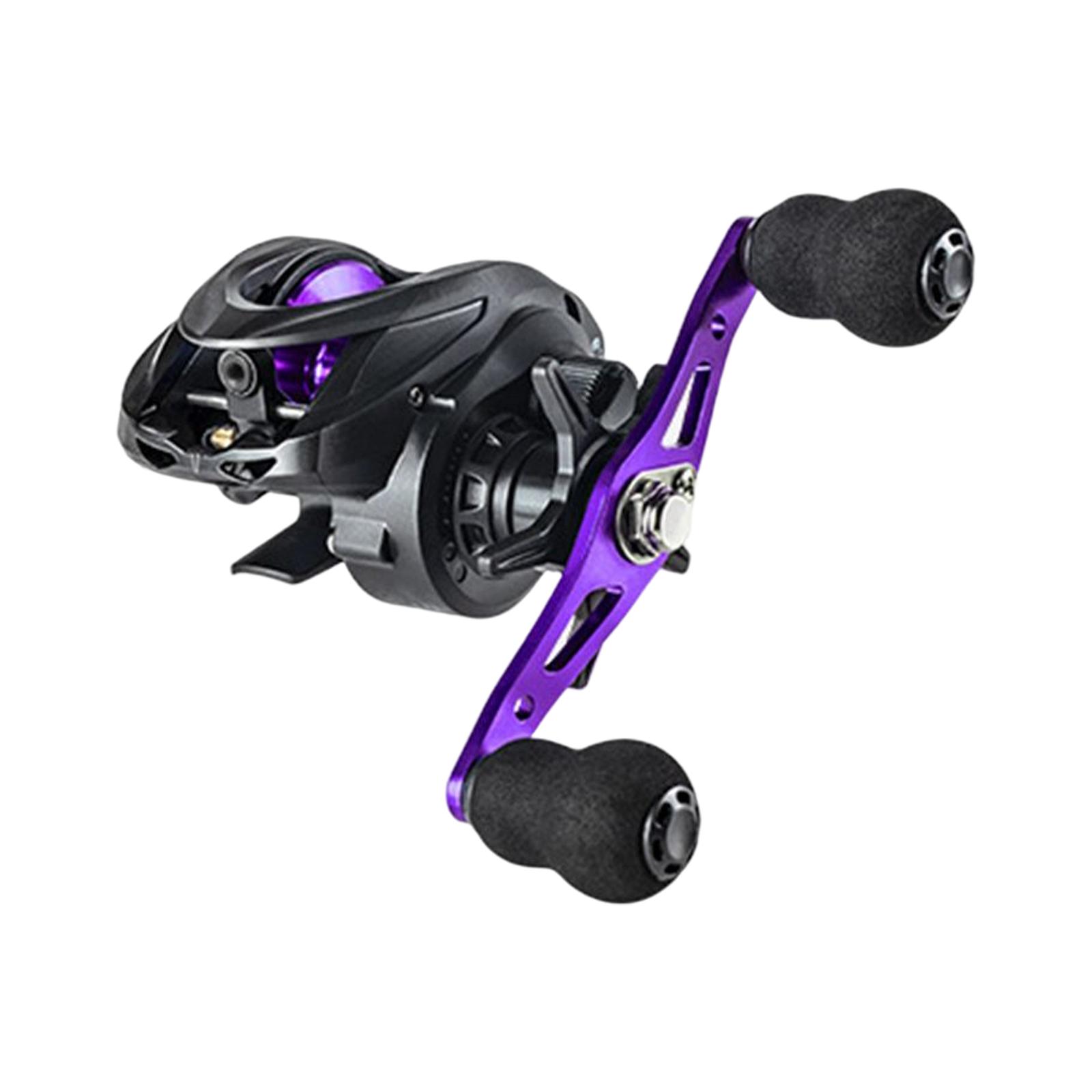 Classic Fishing Reel, Gear Ratio 6.3:1 Metal L/R Hand, , 8kg Max Drag, Baitcaster Fishing Blue Left Hand